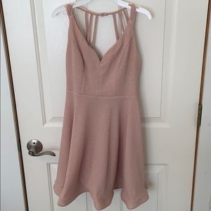 Super cute Sparkly light pink/ nude colored dress!